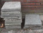 Gratis 10 trottoir tegels + 4 sinustegels stoeptegels, Tuin en Terras, Ophalen, Gebruikt, Beton, Terrastegels