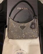 Prada Re Nylon Crystals Bag tas, Ophalen of Verzenden, Zo goed als nieuw, Zwart