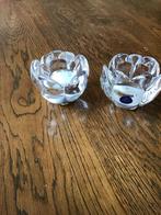 Royal Copenhagen Kristallen Waxinelichthouders (2), Huis en Inrichting, Overige materialen, Overige kleuren, Ophalen of Verzenden