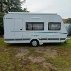 Dethleffs 420 QSH bj 2021+MOVER+DAKLUIFEL(PLUS ZIJ-EN VOORW), Caravans en Kamperen, 75 kg, Omvormbare zithoek, Bedrijf, Treinzit