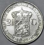 Nederlands Indië, zilveren rijkdaalder 1943D, Postzegels en Munten, Munten | Nederland, Zilver, Ophalen of Verzenden, Koningin Wilhelmina