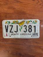 South Carolina Nummerbord VZJ 381, Verzamelen, Ophalen of Verzenden, Gebruikt, Auto's