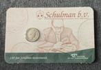 140 jaar Schulman in coincard 5 cent 1850 zilver, Postzegels en Munten, Munten | Nederland, Koning Willem III, Verzenden, Zilver