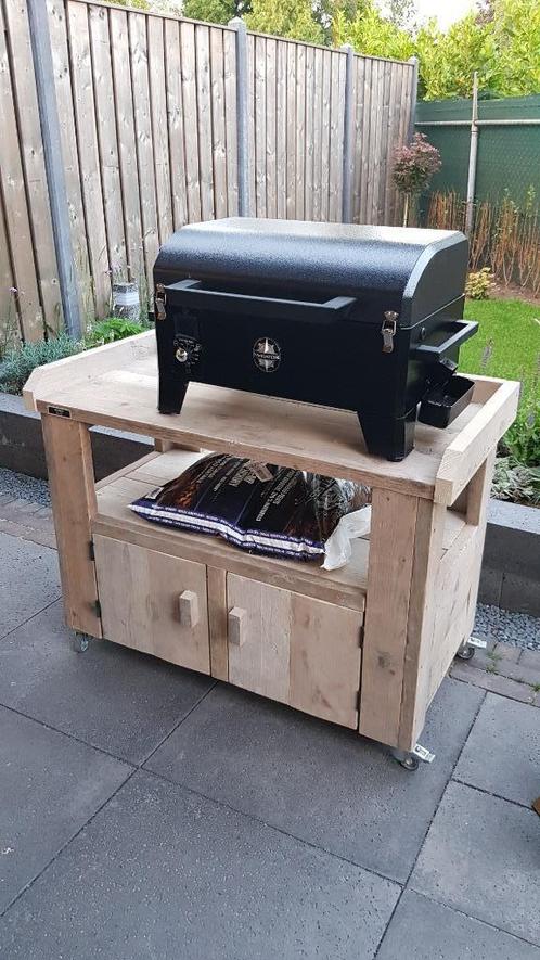 Bbq tafels van steigerhout, Tuin en Terras, Buitenkeukens, Nieuw, Houtskool