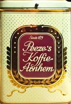 Groot vintage Peeze koffieblik (33x23x20 cm), Verzamelen, Blikken, Ophalen of Verzenden, Gebruikt, Koffie, Overige merken