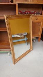 Vintage spiegel in Barokke gouden lijst, facet geslepen glas, Ophalen, Minder dan 50 cm, Gebruikt, Vintage