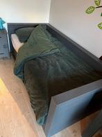 WOOOD Dennis bedbank met lade, Grijs, 90 cm, Gebruikt, Eenpersoons