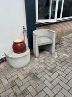 Tuin /terras/Beton !! Stoel en tafeltje, Tuin en Terras, Ophalen, Rond