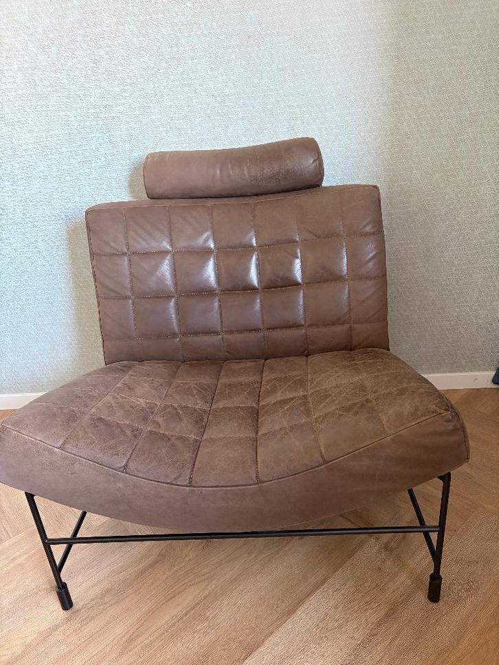 Leolux Fauteuil Volare, Huis en Inrichting, Fauteuils, Zo goed als nieuw, Leer, Metaal, 50 tot 75 cm, 75 tot 100 cm, Ophalen