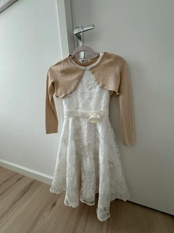 Feestelijke jurk maat 128 + bolero beschikbaar voor biedingen