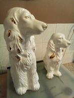 VINTAGE KERAMIEK HONDEN HOLLYWOOD REGENCY STYLE 48CM EN 35.5, Verzamelen, Beelden en Beeldjes, Ophalen, Zo goed als nieuw, Dier