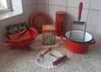Retro/vintage keukenspullen, Antiek en Kunst, Antiek | Emaille, Ophalen of Verzenden