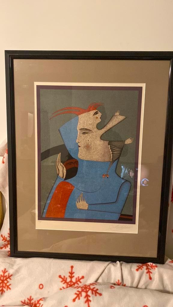 Mihail Chemiakin (1943, Russisch Fr) - Portrait van Nijinsky, Antiek en Kunst, Kunst | Litho's en Zeefdrukken, Ophalen of Verzenden