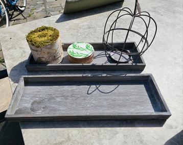 Deco Materiaal dienbladen, onderzetters, knutselmateriaal beschikbaar voor biedingen