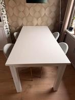 Eetkamerset, Huis en Inrichting, Complete eetkamers, Ophalen, Zo goed als nieuw, 4 tot 6 stoelen