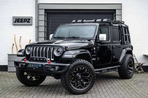 Jeep Wrangler 2.2D Sahara - Grijs kenteken - 20" Fuel velgen, Auto's, Jeep, Bedrijf, Te koop, Wrangler, 4x4, ABS, Achteruitrijcamera