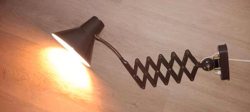 HALA lamp, schaarmechanisme, jaren '60. Made for Bijenkorf, Huis en Inrichting, Lampen | Wandlampen, Gebruikt, Ophalen of Verzenden