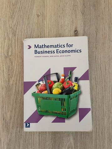 Wiskunde - Mathemathics for Business Economics beschikbaar voor biedingen