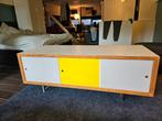 Vintage TV-meubel met schuifdeuren, Gebruikt, 100 tot 150 cm, Ophalen of Verzenden, Minder dan 100 cm