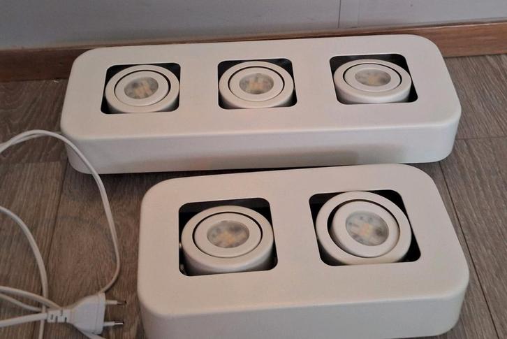 Jedi Krypthon spots. Plafondlamp IDUAL Jedi rgbw. 2x Remote, Huis en Inrichting, Lampen | Spots, Zo goed als nieuw, Plafondspot of Wandspot