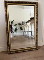 Mooie zware Rechthoekige goudkleurige  Spiegel, Ophalen, 100 tot 150 cm, Zo goed als nieuw, 75 tot 100 cm