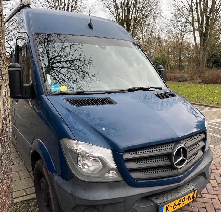 M Sprinter Zelfbouw Camper Goed Onderhouden 4 Slaapplaatsen, Caravans en Kamperen, Campers, Bedrijf, tot en met 4, Buscamper of Camperbus