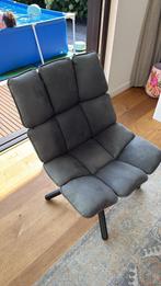 Donkerblauwe Draaistoel - Stijlvol & Comfortabel, Huis en Inrichting, Fauteuils, Ophalen, Gebruikt, Minder dan 75 cm, Stof