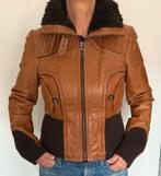Leren dames jasje - kleur Cognac, Kleding | Dames, Maat 38/40 (M), Bruin, Vero Moda, Ophalen of Verzenden