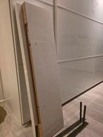 2x Witte Hoogglans IKEA LACK Schappen, Ophalen, Met plank(en), 100 tot 150 cm, Zo goed als nieuw