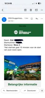 2x startbewijs bruggenloop incl locker, Tickets en Kaartjes, Hotelbonnen, Twee personen, 1 overnachting