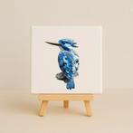 Wandtegeltje ijsvogel delfsblauw, Ophalen of Verzenden, Nieuw