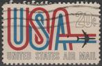 USA Air Mail 1968 - 02, Postzegels en Munten, Postzegels | Amerika, Verzenden, Gestempeld, Noord-Amerika