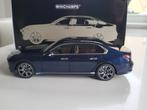 1:18 Minichamps BMW i7 Blue Metallic, Minichamps, Auto, Ophalen of Verzenden, Zo goed als nieuw
