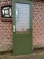 Achterdeur met driepuntssluiting 78x207cm., Ophalen, Minder dan 80 cm, 200 tot 215 cm, Glas