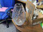 Kristallen Vaas met Mooi Design, Wit, Ophalen of Verzenden, Minder dan 50 cm, Glas