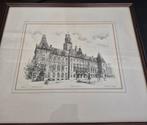 Stadhuis Rotterdam, Antiek en Kunst, Kunst | Etsen en Gravures, Ophalen of Verzenden