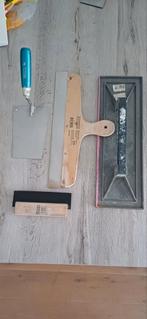 Spackmes - voegrubber - schuurbord - troffel, Doe-het-zelf en Verbouw, Gereedschap | Handgereedschap, Ophalen of Verzenden, Zo goed als nieuw
