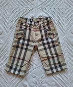 Burberry broek ruitjes driekwart 92, Kinderen en Baby's, Kinderkleding | Maat 92, Verzenden, Zo goed als nieuw