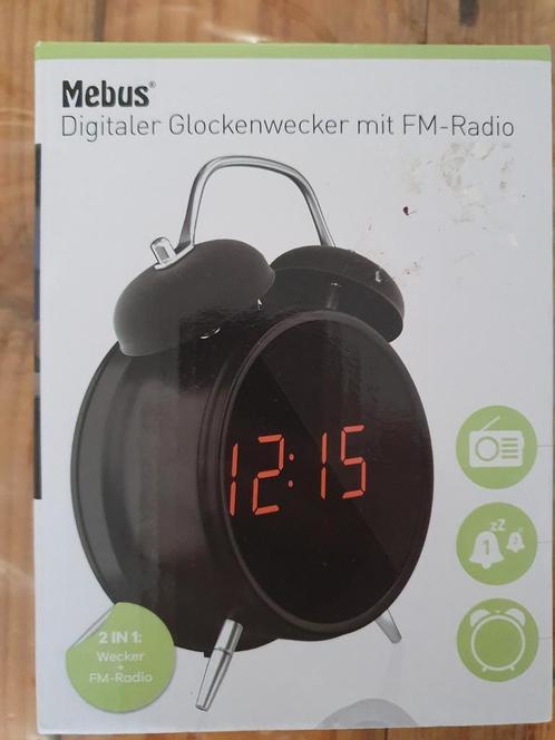digitale klokwekker met FM radio, Mebus, Witgoed en Apparatuur, Wekkers, Nieuw, Ophalen of Verzenden