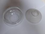 Bonbonschaal van glas met deksel Leerdam glas, Ophalen of Verzenden