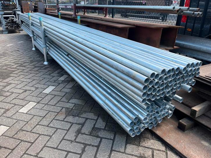 Steigerbuis/steiger buis/steigerpijp 48.3MM 400CM en 600CM, Doe-het-zelf en Verbouw, Steigers, Nieuw, Gevelsteiger, 5 meter of hoger