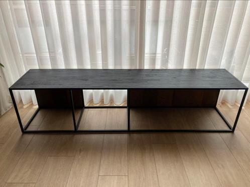 TV meubel Side table hout en staal, VT Wonen, Huis en Inrichting, Kasten | Dressoirs, Zo goed als nieuw, 25 tot 50 cm, Ophalen