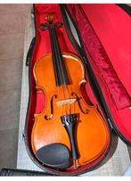 Oude 4/4 viool met koffer en strijkstok, Gebruikt, Viool, Ophalen of Verzenden, 4/4-viool