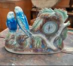 Vintage porselein, JEMA HOLLAND, parkieten met klok, Antiek en Kunst, Ophalen of Verzenden