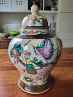 Antieke Chinese gemberpot met deksel, Ophalen of Verzenden