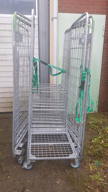 15x Trolley magazijn rolkar transportkar rolcontainer wagen  beschikbaar voor biedingen