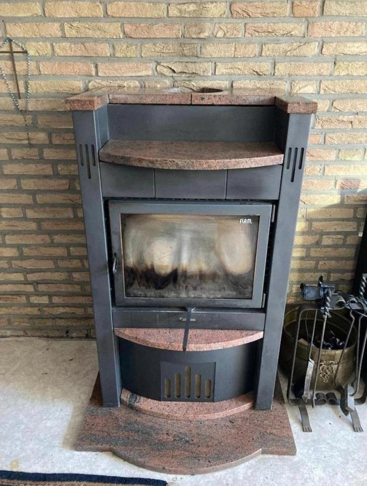 Houthaard - Vrijstaande haard, Huis en Inrichting, Haarden, Gebruikt, Houthaard, Ophalen