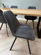 4x eetkamerstoelen, Huis en Inrichting, Stoelen, Ophalen of Verzenden, Zo goed als nieuw, Grijs, Vier