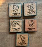 5 Houten stempels Hello Kitty, Ophalen of Verzenden, Gebruikt, Houten stempel