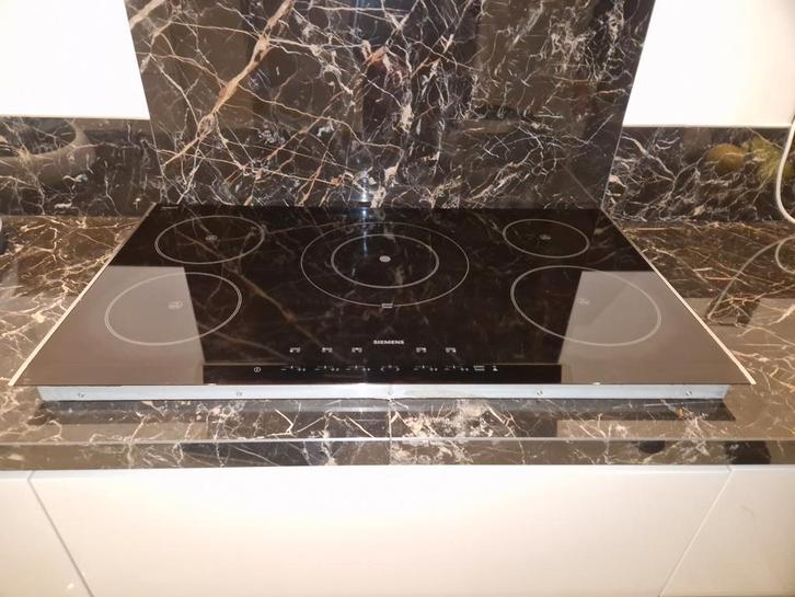 Siemens 90cm Inductie Kookplaat (defect), Witgoed en Apparatuur, Afzuigkappen, Gebruikt, Inbouw, Overige typen, Ophalen of Verzenden